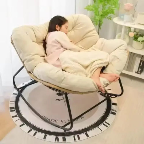 Cozy Rattan Rocker Recliner